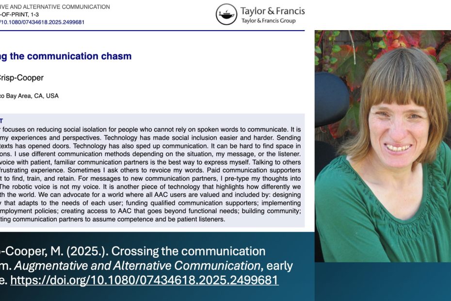 Picture of Melissa Crsip-Cooper and screenshot of article