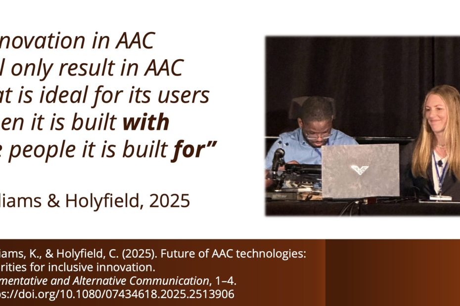 screenshot of presentation