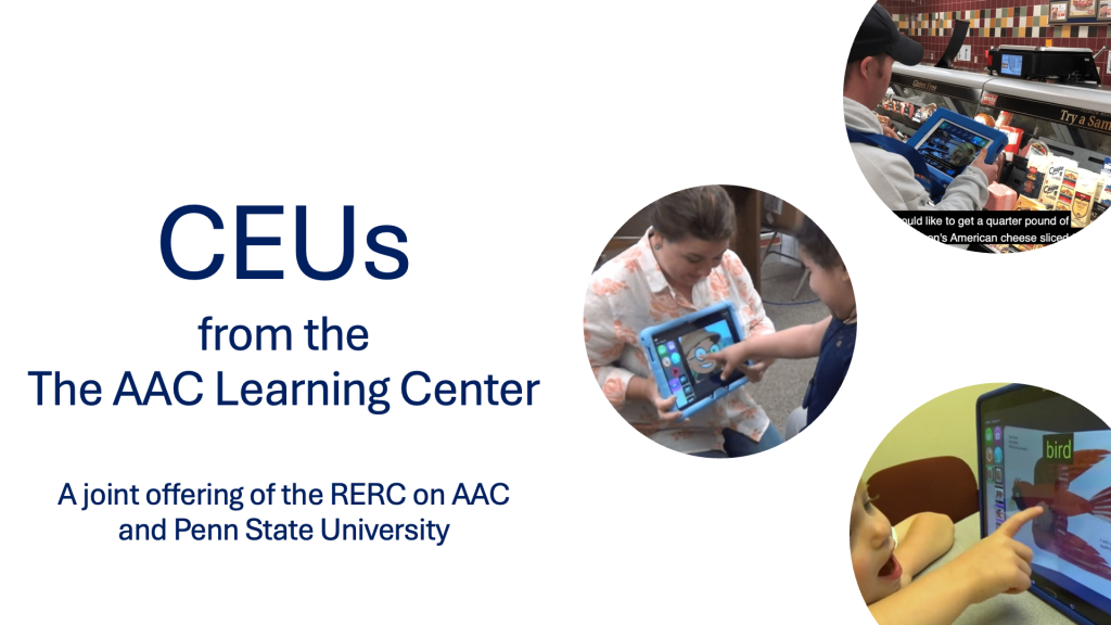 Intro Slide for AAC Learning Center