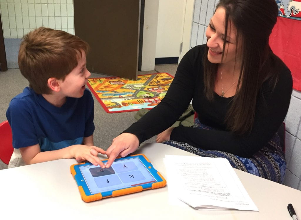 Student with teacher